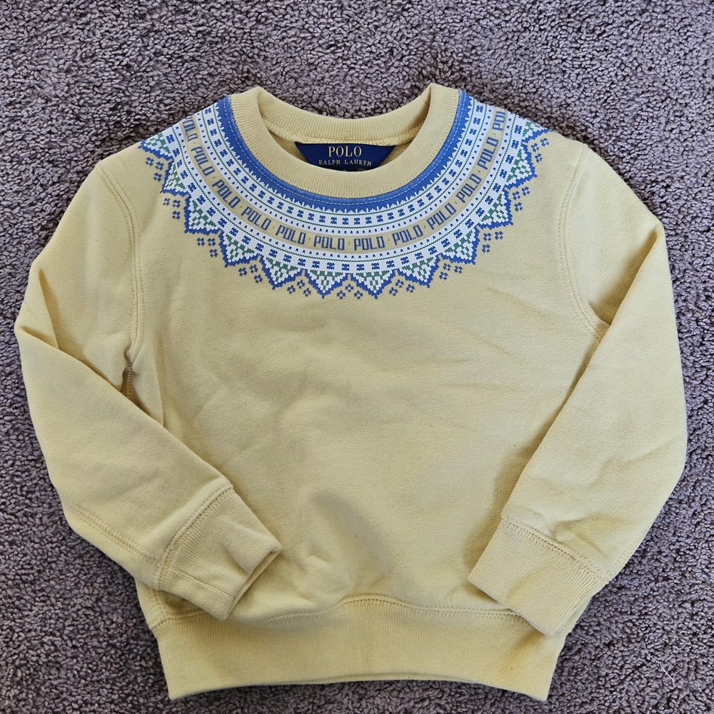 Polo by Ralph Lauren Girls Yellow Sweater